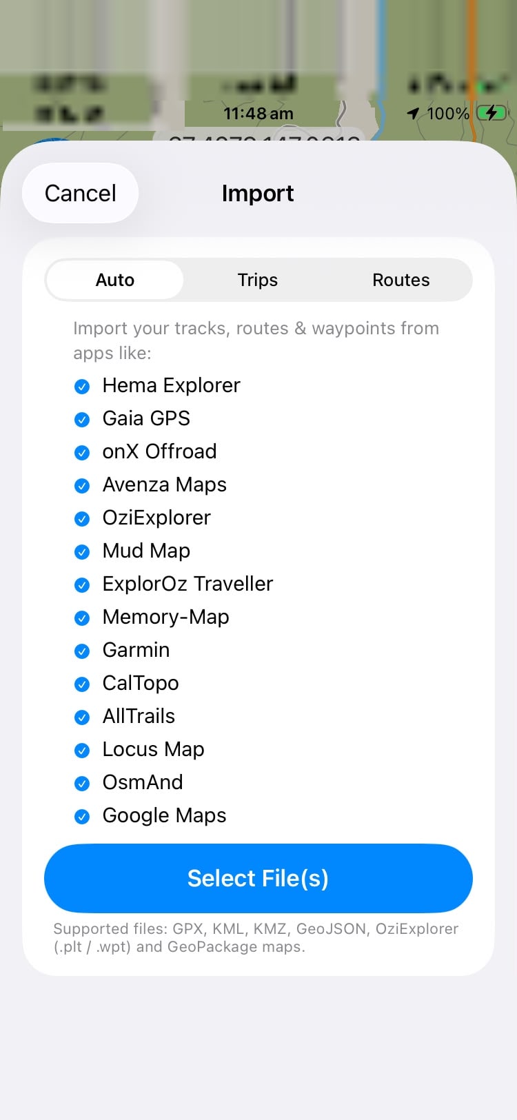 Dirt Map — Imports